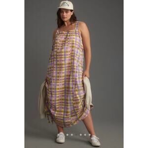 NWT Anthropologie Daily Practice Coming Up Midi Dress Size Large